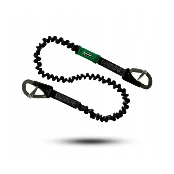Elastyczna lina asekuracyjna z 2 hakami Baltic