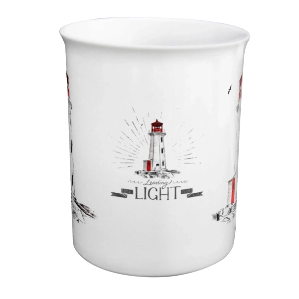 Kubek porcelanowy z czerwoną latarnią w pudełku prezentowym Sea-Club