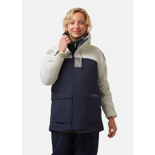 Kurtka sztormiak damska Bergen II szara Crazy4Sailing