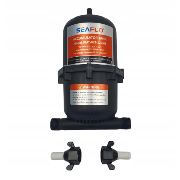 Hydrofor zbiornik wyrównawczy wody 0,75 l akumulator z PVC Seaflo