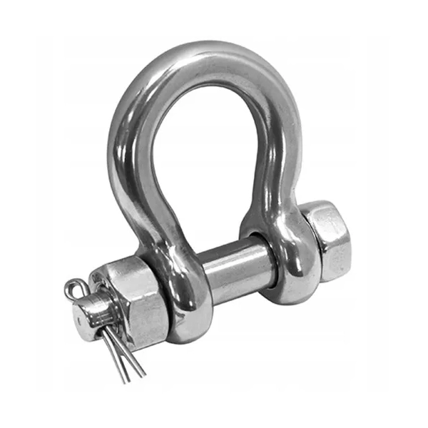 Szekla omega z zabezpieczeniem z zawleczką A4 bolt 6,4mm bow 5mm Marinetech