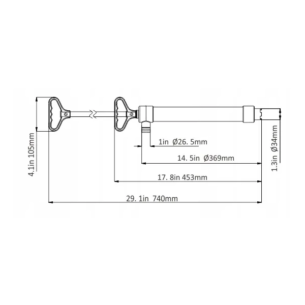 Ręczna pompa zęzowa do wody Seaflo
