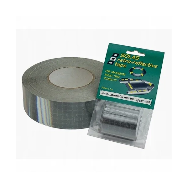 Taśma Solas odblaskowa srebrna 50 mm x 1 m PSP