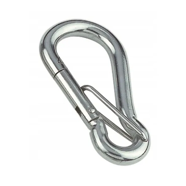 Karabińczyk z zabezpieczeniem 6x60mm Marinetech