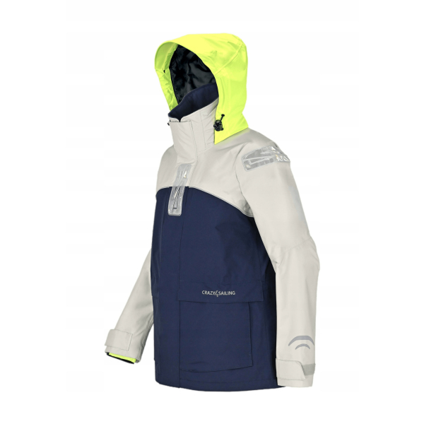 Kurtka sztormiak damska Bergen II szara Crazy4Sailing