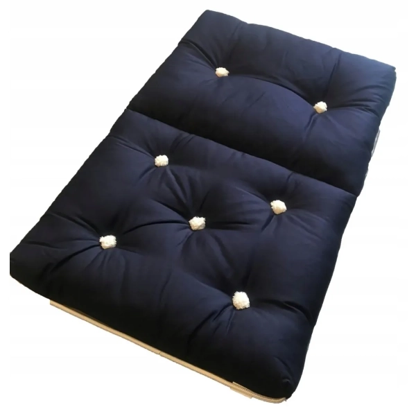 Poduszka kapokowa podwójna morska granatowa Yachticon