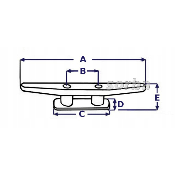 Knaga poliamidowa 110mm