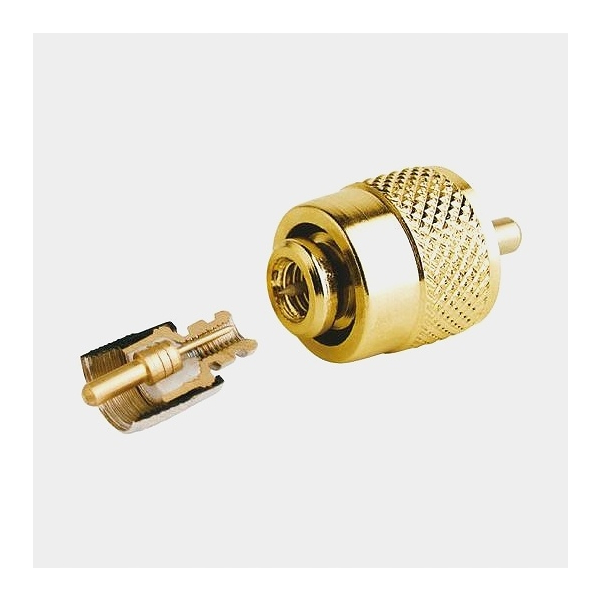 Wtyczka złocona na RG58 RA132 Glomex