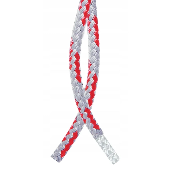 Lina żeglarska Hurricane czerwono-szara 8mm Lanex