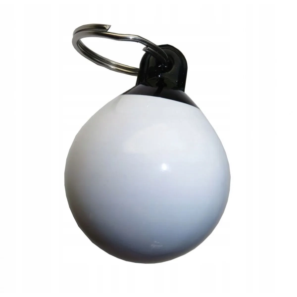 Brelok do kluczy odbijacz kulisty biały Majoni