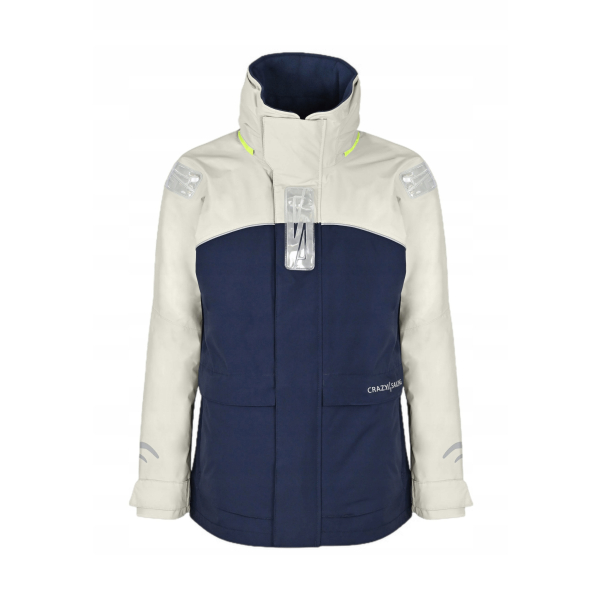 Kurtka sztormiak damska Bergen II szara Crazy4Sailing