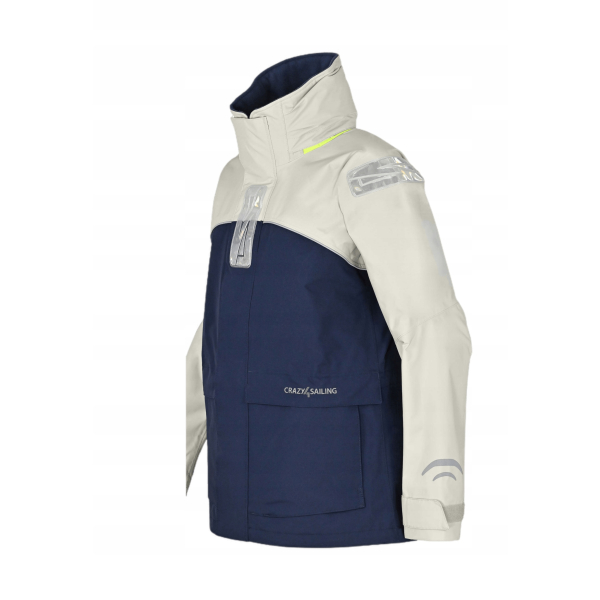 Kurtka sztormiak damska Bergen II szara Crazy4Sailing