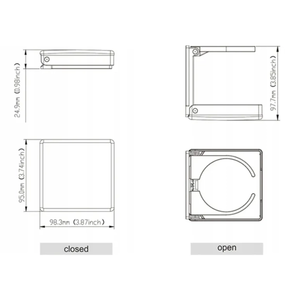 Uchwyt na napoje biały Seaflo