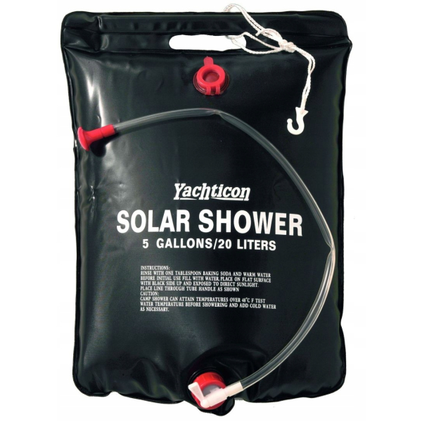 Prysznic solarny turystyczny Solar Shower 20 l do kampera - Yachticon