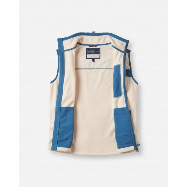 Kamizelka Crew Fleece ecru Henri Lloyd