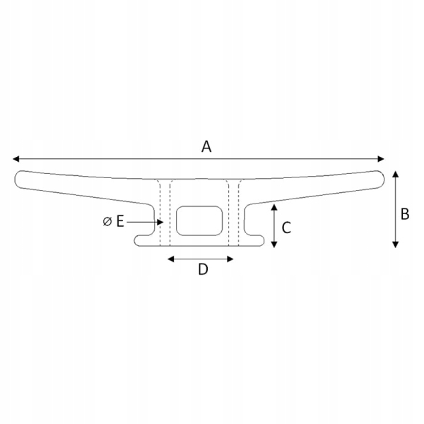 Knaga poliamidowa 180mm