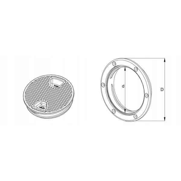 Luk inspekcyjny dekiel holt 4'' 101x143mm Seaflo