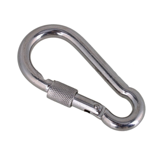 Karabińczyk z zabezpieczeniem śrubowym 6x60mm Marinetech