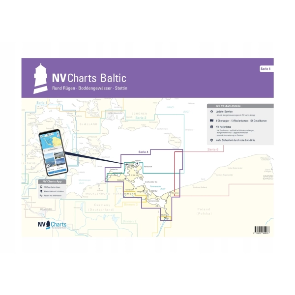 Mapa Seria 4 Rugia – Zalew Szczeciński NV Charts