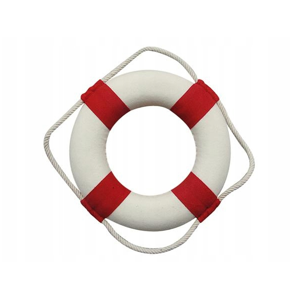 Ozdobne koło ratunkowe czerwone mini śr.14 cm Nautix
