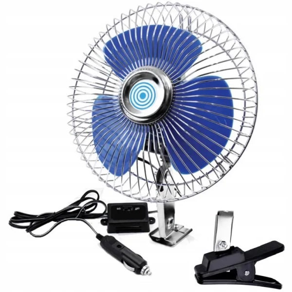 Wentylator samochodowy z klipsem 12V Amio