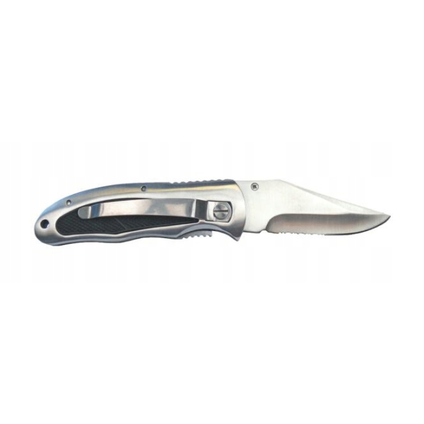 Nóż z aluminiową rączką składany A2 185x30 mm Marinetech