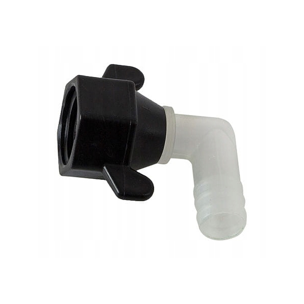Króciec pompy seaflo kątowy 1/2" na wąż 13 mm