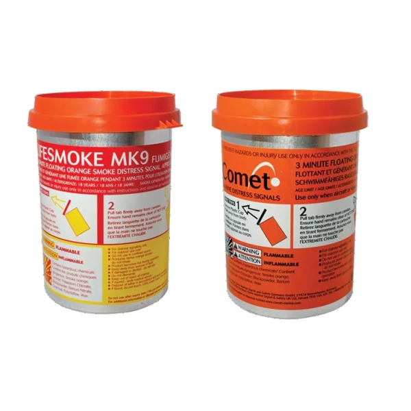 Pławka dymna pomarańczowa MK9, SOLAS, EC-MED.