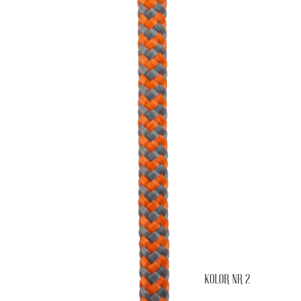 Lina żeglarska Storm 205 polister/dynema szary-oranż 5mm Bezalin