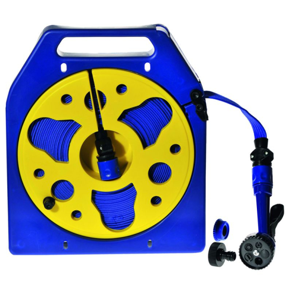 Płaski wąż na wodę 15 m w kasecie Yachticon