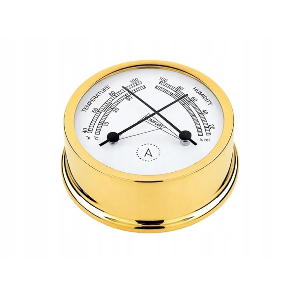Termohigrometr jachtowy TH95D złoty Autonautic