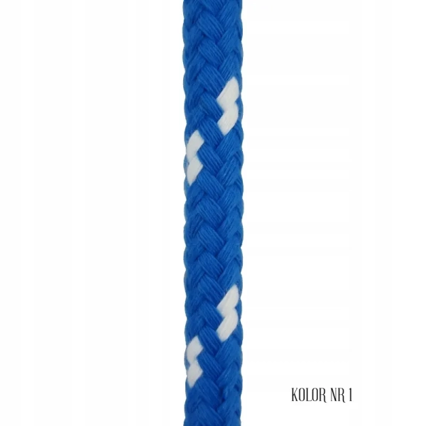 Lina żeglarska Zefir 112 niebiesko - biała 12 mm Bezalin