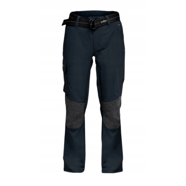 Spodnie Deck Long czarne, długie, wzmacniane z kieszeniami Crazy4Sailing