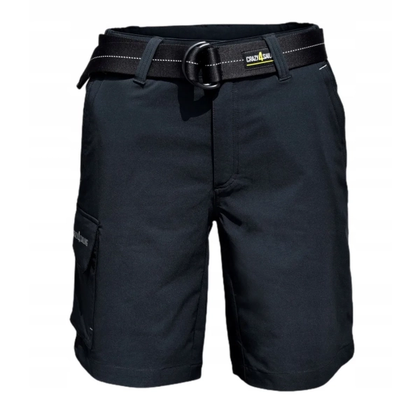 Szorty Deck czarne wzmacniane z kieszeniami Crazy4Sailing