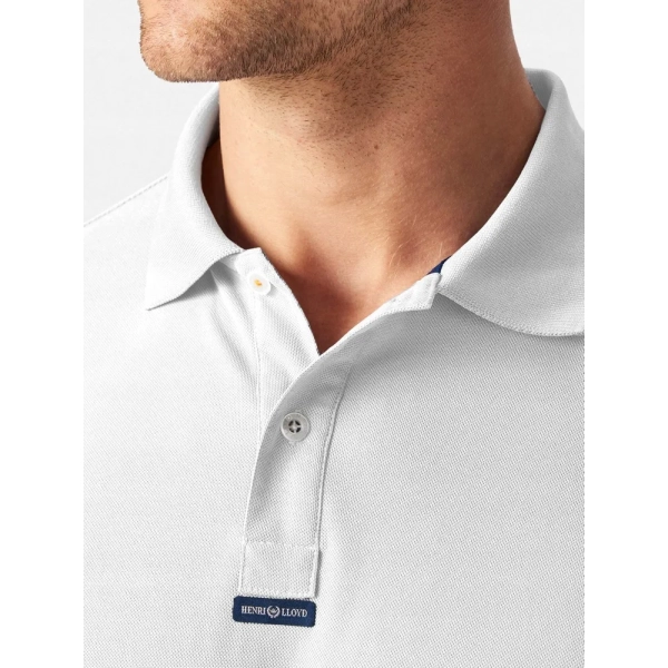 Koszulka męska polo Dri-Fast biała Henri Lloyd