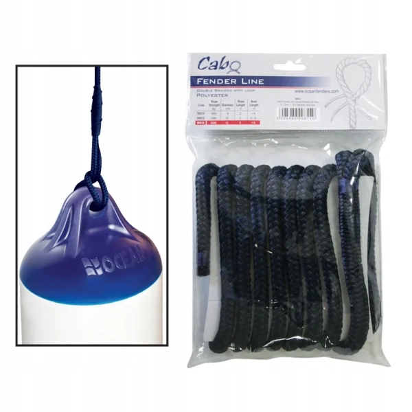 Linka do odbijaczy, pętla z obu stron, fi: 8mm L: 2m Lalizas