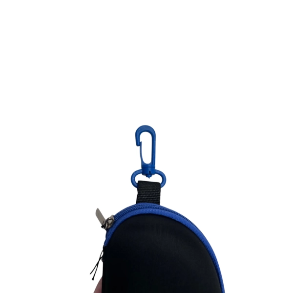 Etui na okulary niebiesko-czarne