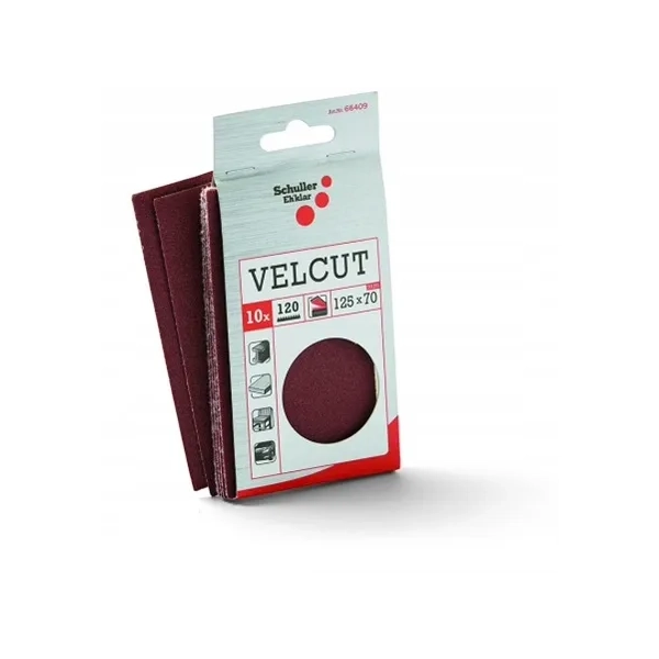 Papier ścierny VELCUT 70x125 mm P80 Schuller