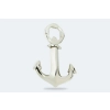 Otwieracz i korkociąg do butelek w kształcie kotwicy srebrny Sea-Club