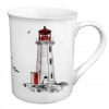 Kubek porcelanowy z czerwoną latarnią w pudełku prezentowym Sea-Club