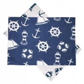 Mata stołowa w marynistyczny wzór 48x33 cm Sea-Club