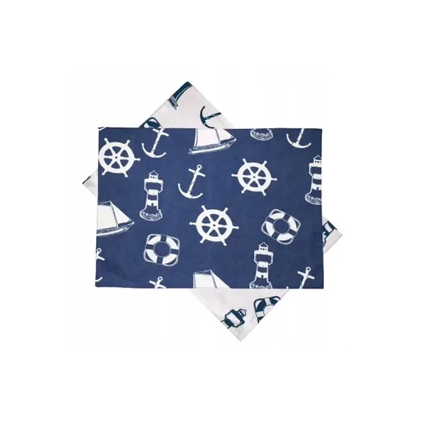 Mata stołowa w marynistyczny wzór 48x33 cm Sea-Club