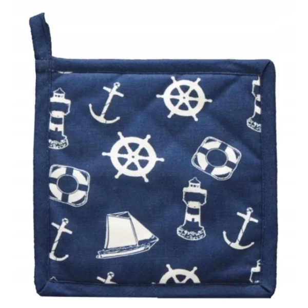 Rękawica kuchenna marynistyczna bawełniana 20x20 cm Sea-Club