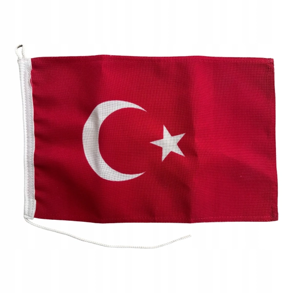 Flaga Turcji 20x30 cm – bandera jachtowa